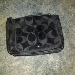 Coach hanging travel toiletry bag